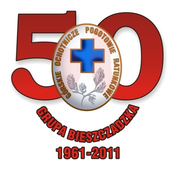 Logo Bieszczadzkiej Grupy GOPR - 50 - lecie